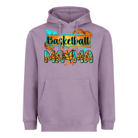 Lavender basketball mama with leopard Heavyweight Hoodie - Zillion Design Studio