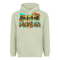 Matcha basketball mama with leopard Heavyweight Hoodie - Zillion Design Studio