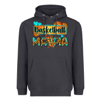 Smoke basketball mama with leopard Heavyweight Hoodie - Zillion Design Studio