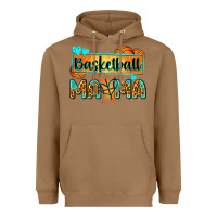 Toasted Coconut basketball mama with leopard Heavyweight Hoodie - Zillion Design Studio
