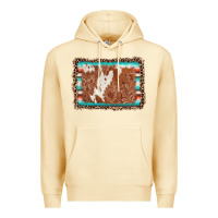 Pina Colada leopard serape cowhide  leather background Premium Hoodie - AdoDesignShop