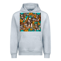 Heather Grey Western Pigs Urban Hoodie - LillyAllenDesigns
