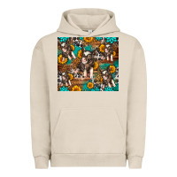 Pigment French Oak Western Pigs Urban Hoodie - LillyAllenDesigns