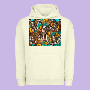 Western Pigs Urban Hoodie Designed By Lillyallendesigns