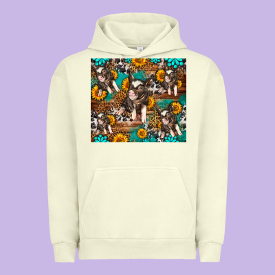 Western Pigs Urban Hoodie Designed By Lillyallendesigns