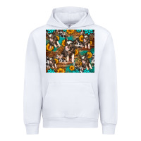 White Western Pigs Urban Hoodie - LillyAllenDesigns