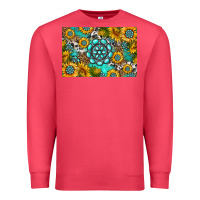 Cardinal western turquoise and sunflowers skinny metal can holder Premium Sweatshirt - HRA Design Shop