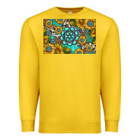 Lemon western turquoise and sunflowers skinny metal can holder Premium Sweatshirt - HRA Design Shop