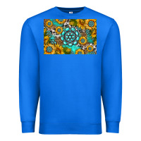 True Royal western turquoise and sunflowers skinny metal can holder Premium Sweatshirt - HRA Design Shop