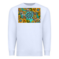 White western turquoise and sunflowers skinny metal can holder Premium Sweatshirt - HRA Design Shop