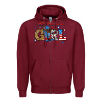 Burgundy all american girl Zipper Hoodie - RanaPortraitStore
