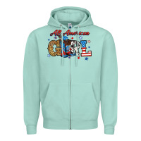 Seafoam all american girl Zipper Hoodie - RanaPortraitStore