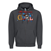 Smoke all american girl Zipper Hoodie - RanaPortraitStore