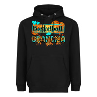 Black basketball grandma with leopard Heavyweight Hoodie - Zillion Design Studio