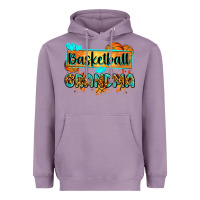 Lavender basketball grandma with leopard Heavyweight Hoodie - Zillion Design Studio