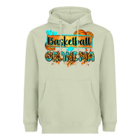 Matcha basketball grandma with leopard Heavyweight Hoodie - Zillion Design Studio