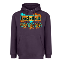 Plum basketball grandma with leopard Heavyweight Hoodie - Zillion Design Studio