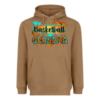Toasted Coconut basketball grandma with leopard Heavyweight Hoodie - Zillion Design Studio