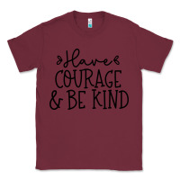 Burgundy be kind Classic Tee - Unal Design