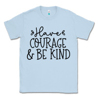 Dusty Blue be kind Classic Tee - Unal Design