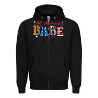 Black all american babe Zipper Hoodie - RanaPortraitStore