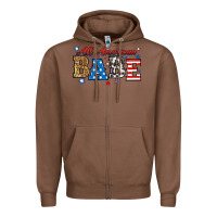 Chestnut all american babe Zipper Hoodie - RanaPortraitStore