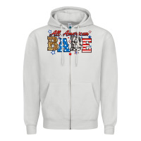 Dove Grey all american babe Zipper Hoodie - RanaPortraitStore