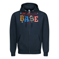Navy all american babe Zipper Hoodie - RanaPortraitStore