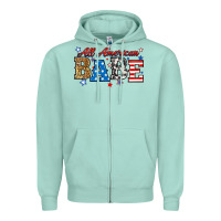 Seafoam all american babe Zipper Hoodie - RanaPortraitStore