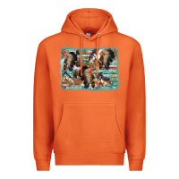 Carrot indian western background Premium Hoodie - AdoDesignShop