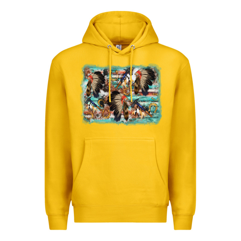 Indian Western Background Premium Hoodie by AdoDesignShop | Teevron