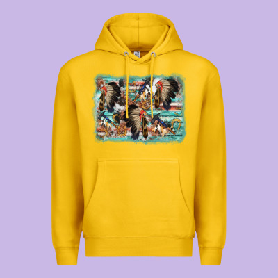 Indian Western Background Premium Hoodie Designed By Adodesignshop