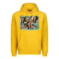 Lemon indian western background Premium Hoodie - AdoDesignShop