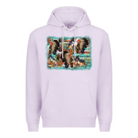 Lilac indian western background Premium Hoodie - AdoDesignShop