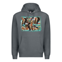 Rock indian western background Premium Hoodie - AdoDesignShop