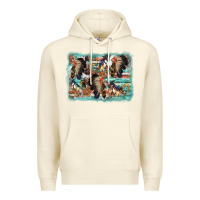 Sandshell indian western background Premium Hoodie - AdoDesignShop