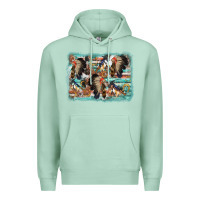 Seafoam indian western background Premium Hoodie - AdoDesignShop