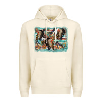 Tofu indian western background Premium Hoodie - AdoDesignShop