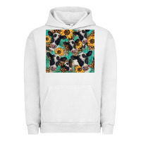 Pigment Lunar Rock western leopard sunflower black and white  cow Urban Hoodie - BarkalooDesign