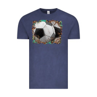 Vintage Denim sports soccer background Vintage Tee - Artiststas