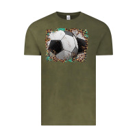 Vintage Olive sports soccer background Vintage Tee - Artiststas