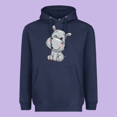 Hippo Heavyweight Hoodie Designed By Texasbilliewilder
