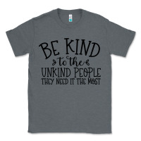 Charcoal Heather be kind Classic Tee - Unal Design