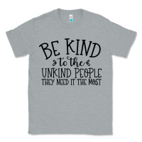 Heather Grey be kind Classic Tee - Unal Design
