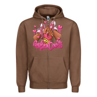 Chestnut galentines afro girl sneakers Zipper Hoodie - RanaPortraitStore
