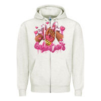 Oatmeal Heather galentines afro girl sneakers Zipper Hoodie - RanaPortraitStore
