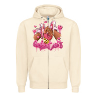 Galentines Afro Girl Sneakers Zipper Hoodie | Teevron