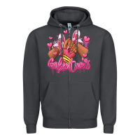 Smoke galentines afro girl sneakers Zipper Hoodie - RanaPortraitStore
