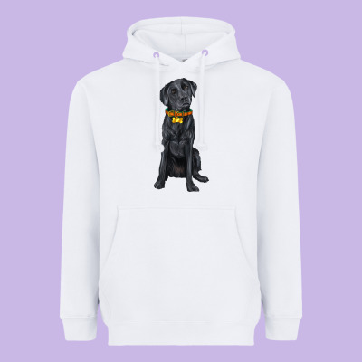 Labrador Retriever With Overflow Heavyweight Hoodie Designed By Texasbilliewilder