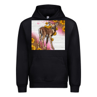Black Western Cute Baby Deer Fawn Urban Hoodie - LillyAllenDesigns